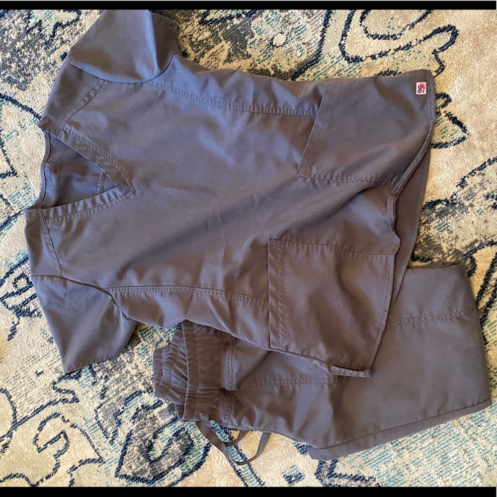 Gray scrubs
